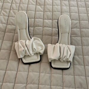 Circus by Sam Edelman White Ruffled Heels